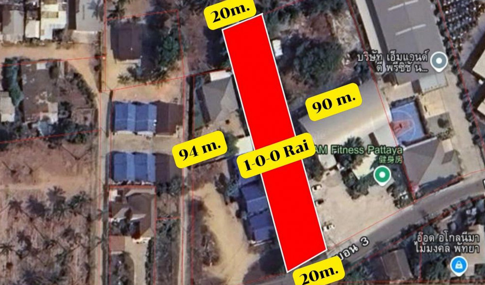 EP0039 | 1-Rai Residential Land for Sale in East Pattaya