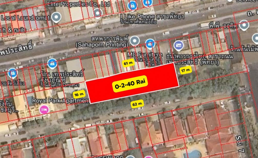 EP0013 | Land with Wide Frontage on Thepprasit, Pattaya