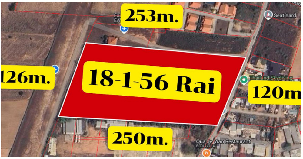 EP0127 | 18-Rai Land for Sale in Toongklom-Talman
