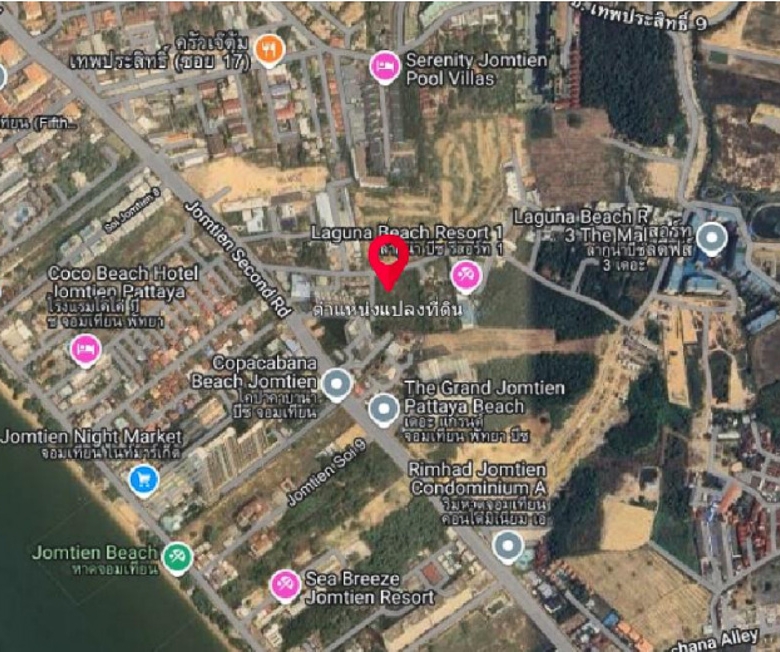 EP0126 | 5-Rai Land for Sale on Jomtien Second Road