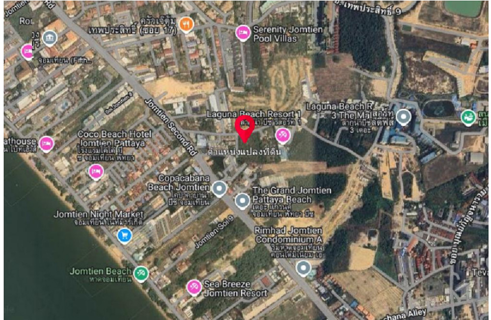 EP0126 | 5-Rai Land for Sale on Jomtien Second Road