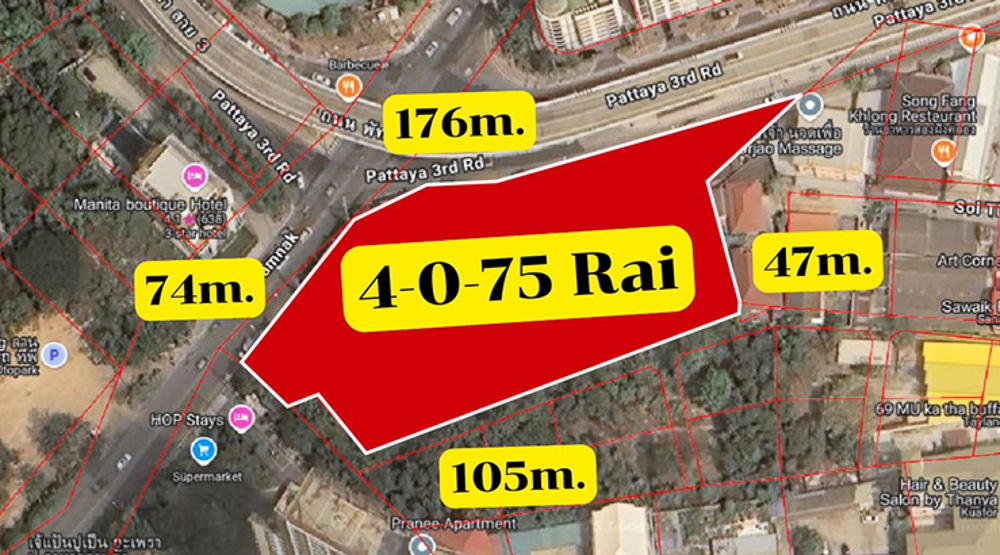 EP0153 | Land for Sale in Pratumnak, Pattaya