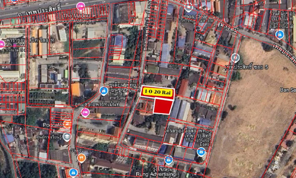 EP0162 | 1-Rai Land Plot for Sale in Thepprasit, Pattaya