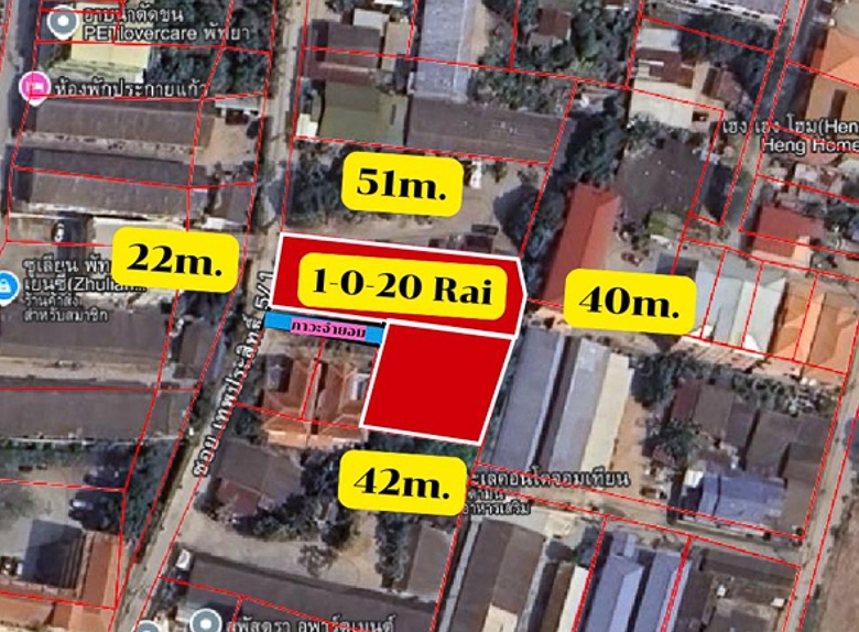 EP0162 | 1-Rai Land Plot for Sale in Thepprasit, Pattaya