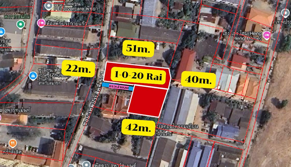 EP0162 | 1-Rai Land Plot for Sale in Thepprasit, Pattaya
