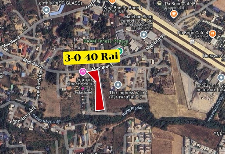 EP0134 | 5-Rai Land Plot for Sale in Mab Bon, Pattaya