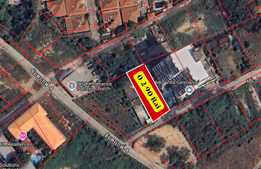 Land Plot for Sale in Chaiyapruek-3 EP0143 | Land Plot for Sale in Chaiyapruek, Jomtien