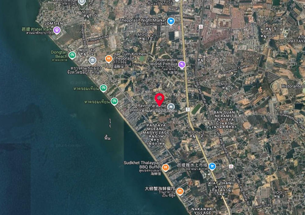 EP0141 | 1-Rai Land Plot for Sale in Jomtien, Pattaya