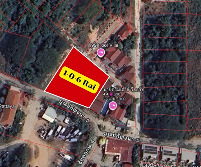 EP0141 | 1-Rai Land Plot for Sale in Jomtien, Pattaya