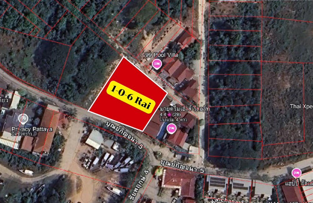 EP0141 | 1-Rai Land Plot for Sale in Jomtien, Pattaya