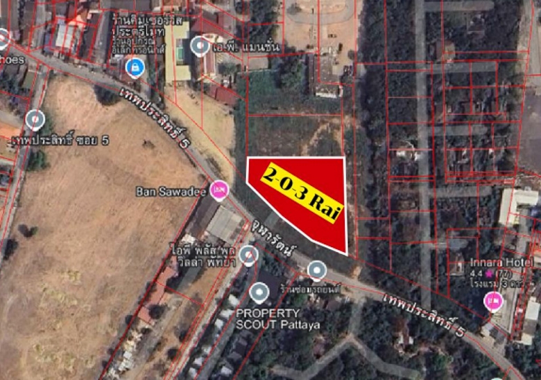 EP0198 | Land Plot for Sale in Thepprasit, Pattaya