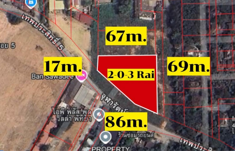 EP0198 | Land Plot for Sale in Thepprasit, Pattaya