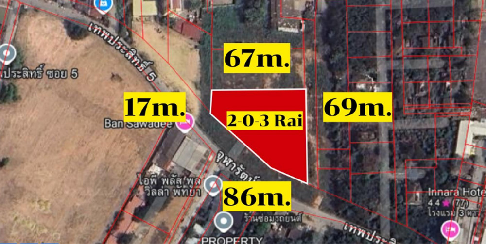 EP0198 | Land Plot for Sale in Thepprasit, Pattaya