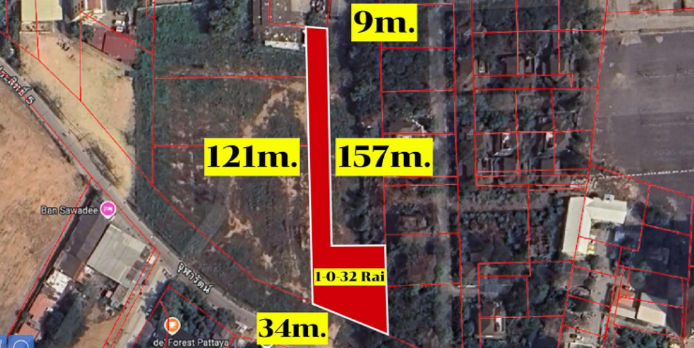 Land Plot for Sale in Thepprasit-4 EP0213 | Land Plot for Sale in Thepprasit, Pattaya