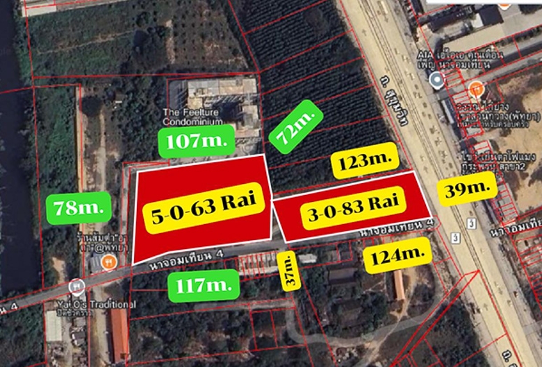 EP0170 | Land Plot for Sale in Na Jomtien, Pattaya