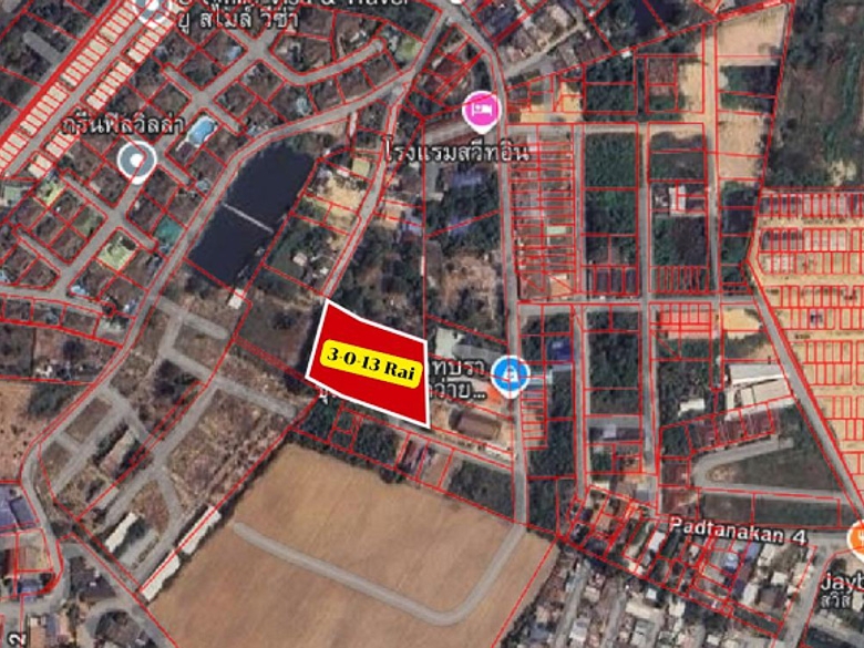 EP0177 | Land Plot for Sale in Toongklom-Talman, Pattaya