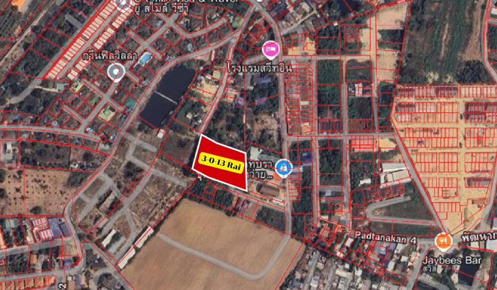 EP0177 | Land Plot for Sale in Toongklom-Talman, Pattaya