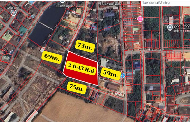 EP0177 | Land Plot for Sale in Toongklom-Talman, Pattaya