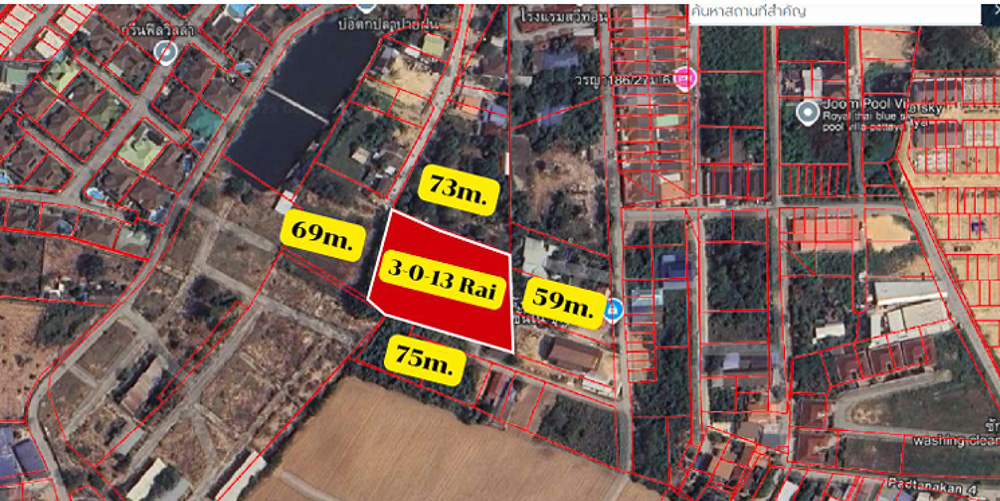 EP0177 | Land Plot for Sale in Toongklom-Talman, Pattaya